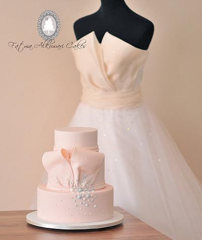 Engagement cake - Cake by Fatma Alkuwari Cakes