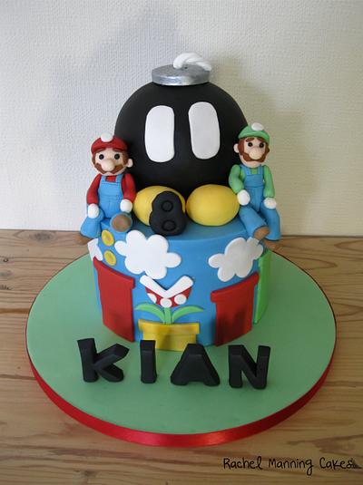 Super Mario & Luigi Cake - Cake by Rachel Manning Cakes