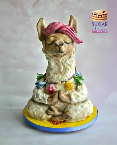 Good Karma Llama - Cake by Sugar Street Studios by Zoe Burmester