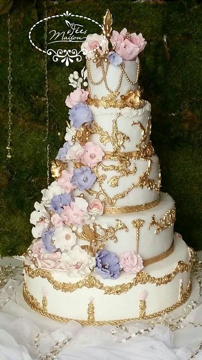FLOWERY WEDDING cake - Cake by Fées Maison (AHMADI)
