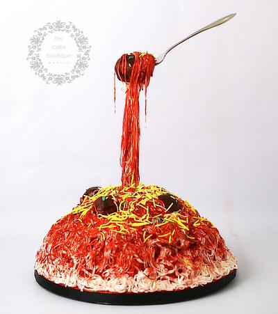 Spaghetti and Meatballs - Cake by The Cake Boutique Manila