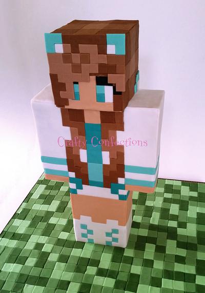 Minecraft skin birthday cake - Cake by Craftyconfections