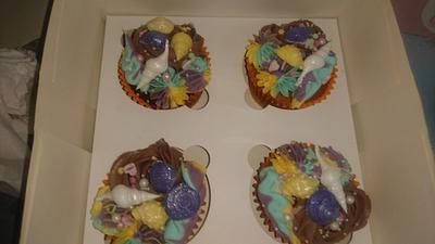 Birthday  sea theme cupcakes  - Cake by Cups'Cakery Design