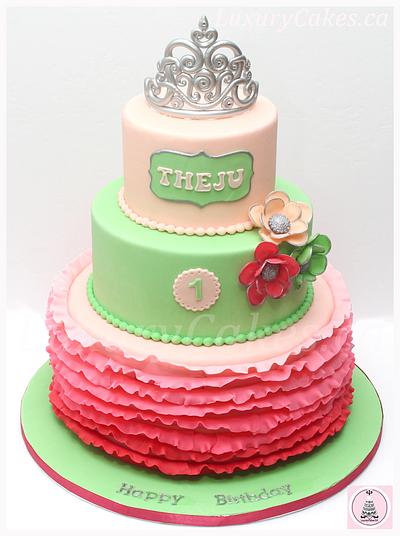 Ruffles birthday cake - Cake by Sobi Thiru