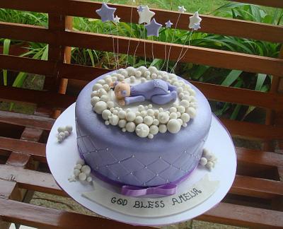 Amelia's baptism cake - Cake by Niha Naina
