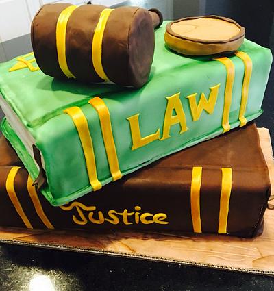 Judge retirement cake - Cake by Nicky4rn