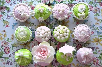 vintage cupcakes - Cake by Devina Soman