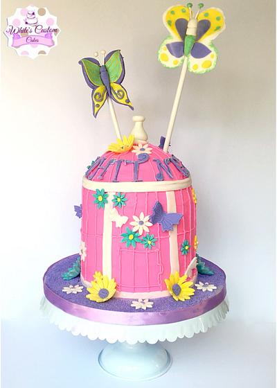 Butterflies  - Cake by Sabrina - White's Custom Cakes 