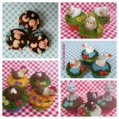 My Farm Animal Cupcakes - Cake by Karen Dodenbier
