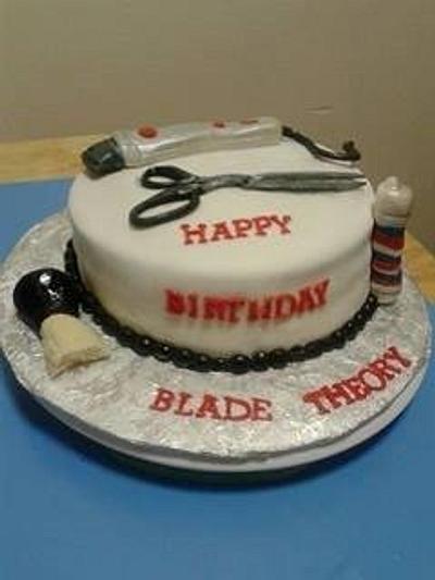 Birthday cake for a barber - Cake by Cakelady10