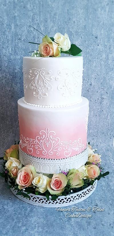 Wedding Cake for my lovely daughter <3  - Cake by Fanie Feickert-Sell