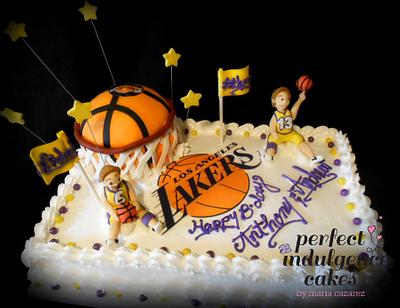 Lakers  Birthday Cake - Cake by Maria Cazarez Cakes and Sugar Art