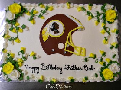 Father Bob is a Red Skins Fan - Cake by Donna Tokazowski- Cake Hatteras, Martinsburg WV