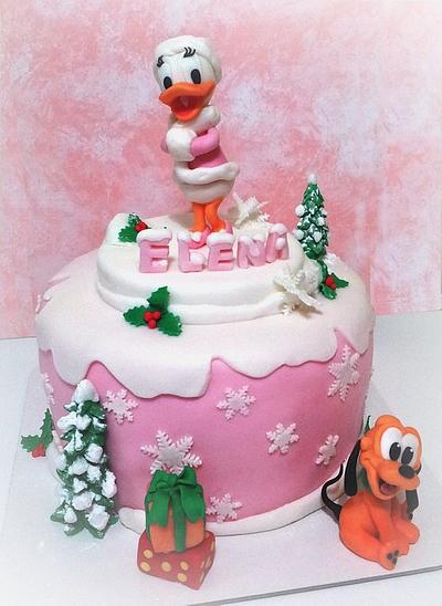 Christmas with Daisy Duck - Cake by giada