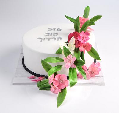 Nerium oleander flowers cake - Cake by michal katz