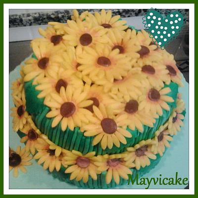 Sunflowers - Cake by Mayvicake