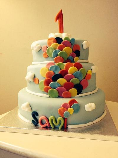 Coulorful Balloon - Cake by Tamaya Cakes Boutique 