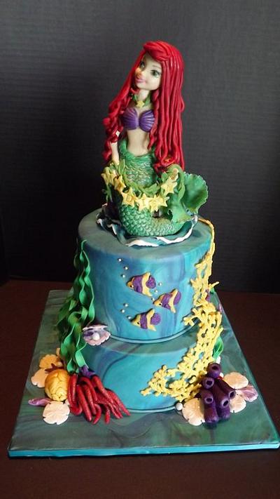 Little Mermaid Cake - Cake by The Vagabond Baker