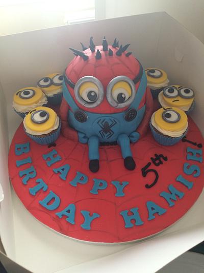Spider-minion :) - Cake by Melissa's cake creations