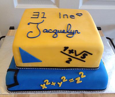 Graduation Cake for Math Major - Cake by Cathy Gileza Schatz
