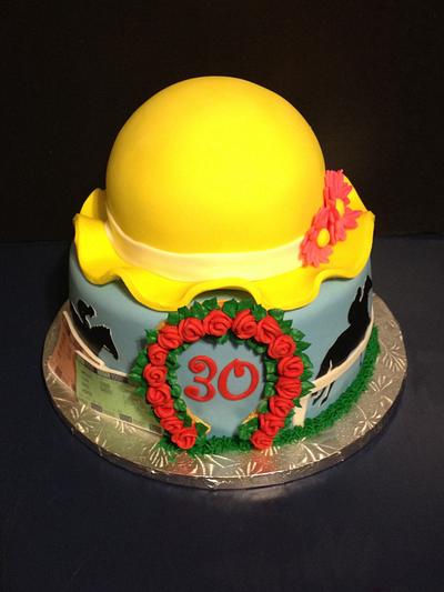 Kentucky Derby 30th birthday cake  - Cake by Tracy's Custom Cakery LLC