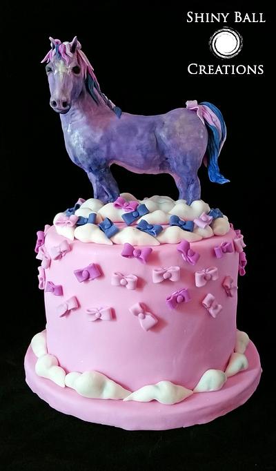 The Little Purple Pony - Cake by Shiny Ball Cakes & Creations (Rose)