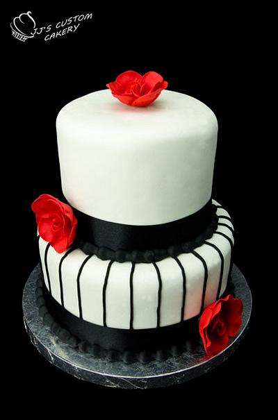 50's Wedding Cake - Cake by Jenn