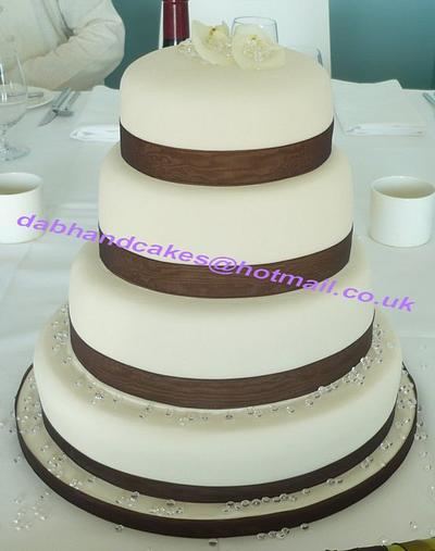 Best Friends 4 tier Wedding cake - Cake by Debbie