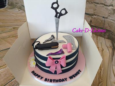 Hairdressers Cake - Cake by Sweet Lakes Cakes