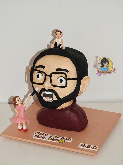 Father and daughters - Cake by dina sokker