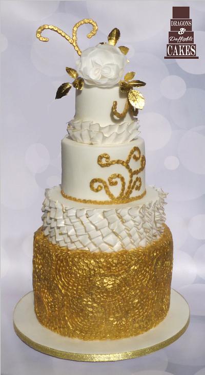 Sequin Swirls - Cake by Dragons and Daffodils Cakes