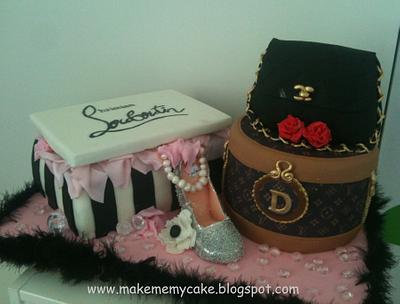 Fashionista cake!! - Cake by Eva Salazar 