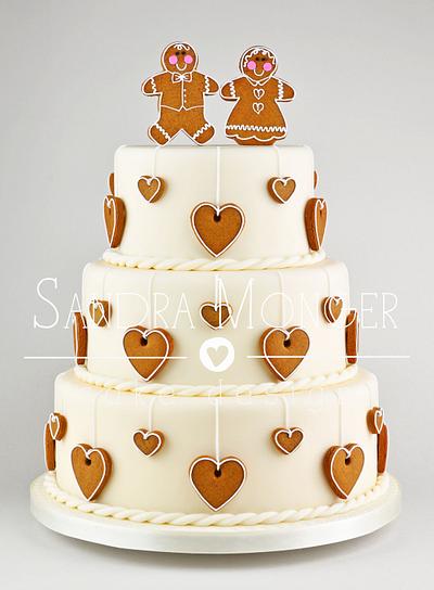 Gingerbread Wedding Cake - Cake by Sandra Monger