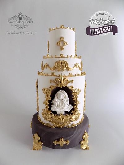 Bernini's Bust of Louis XIV @Cake Central Magazine - Cake by Sweet Side of Cakes by Khamphet 