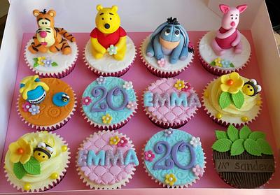 Winnie The Pooh Themed Cupcakes - Cake by Elaine's Cheerful Colourful Cupcakes
