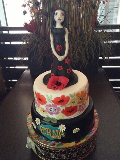 handpainted cake with figurine - Cake by Friesty