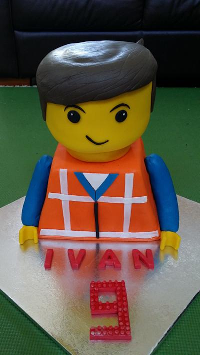 Lego Movie - Emmet - Cake by ~ CJ's Sweets ~