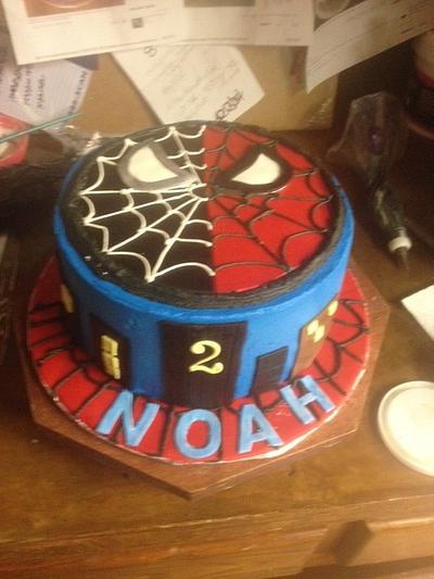 spiderman/venom  - Cake by mommychef
