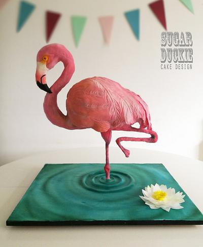 Flamingo for a 40th - Cake by Sugar Duckie (Maria McDonald)