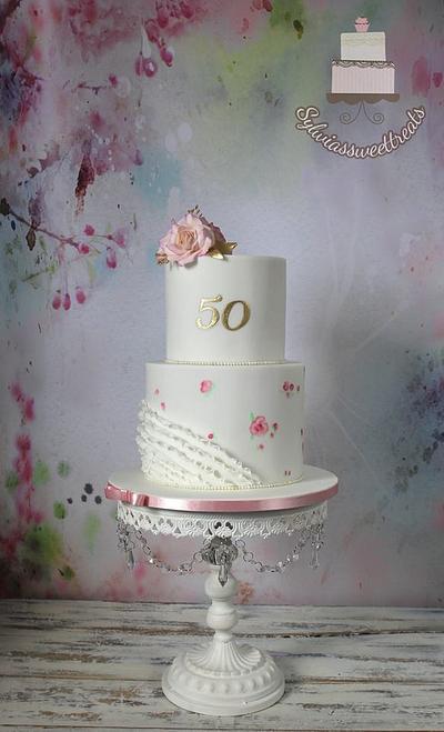 50th anniversary cake <3 <3 <3  - Cake by Sylwia
