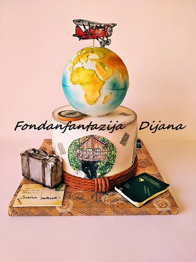 Travel cake - Cake by Fondantfantasy