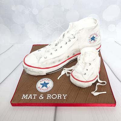 Mini me converse cake - Cake by Claire Lawrence