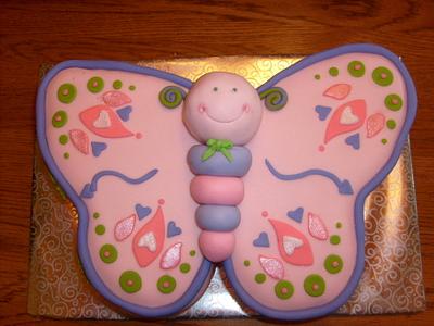 Butterfly Birthday - Cake by Pamela