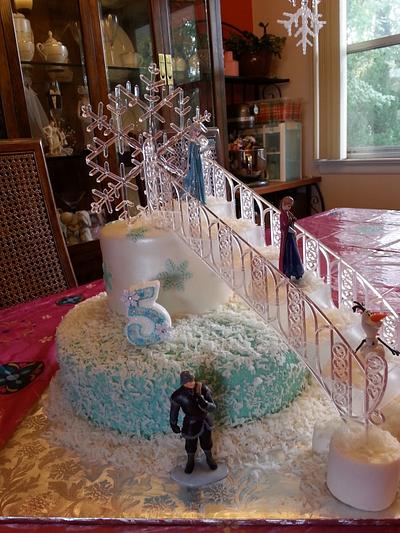 Let it go, Let it Snow! Frozen cake - Cake by Elena Z