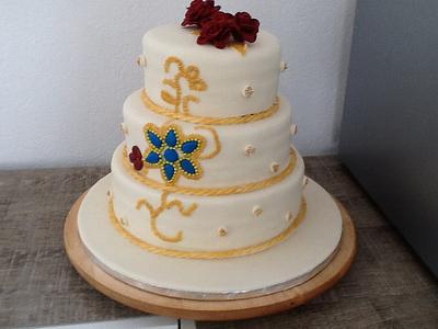 Indian wedding  - Cake by Cinta Barrera