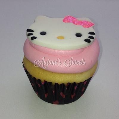 Hello Kitty Cupcakes  - Cake by Aujané's Cake Supplies