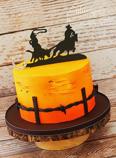 Calf Roper Birthday Cake - Cake by AlwaysWithCake