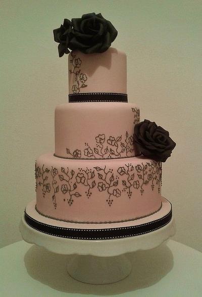 Black Rose - Cake by THE BRIGHTON CAKE COMPANY