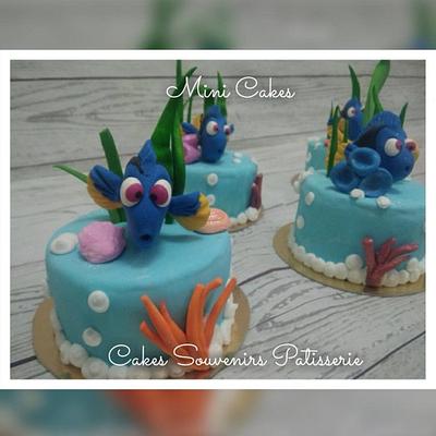 Dory Mini Cakes - Cake by Claudia Smichowski
