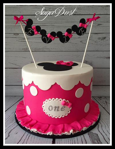 Bunting Minnie Cake - Cake by Mary @ SugaDust